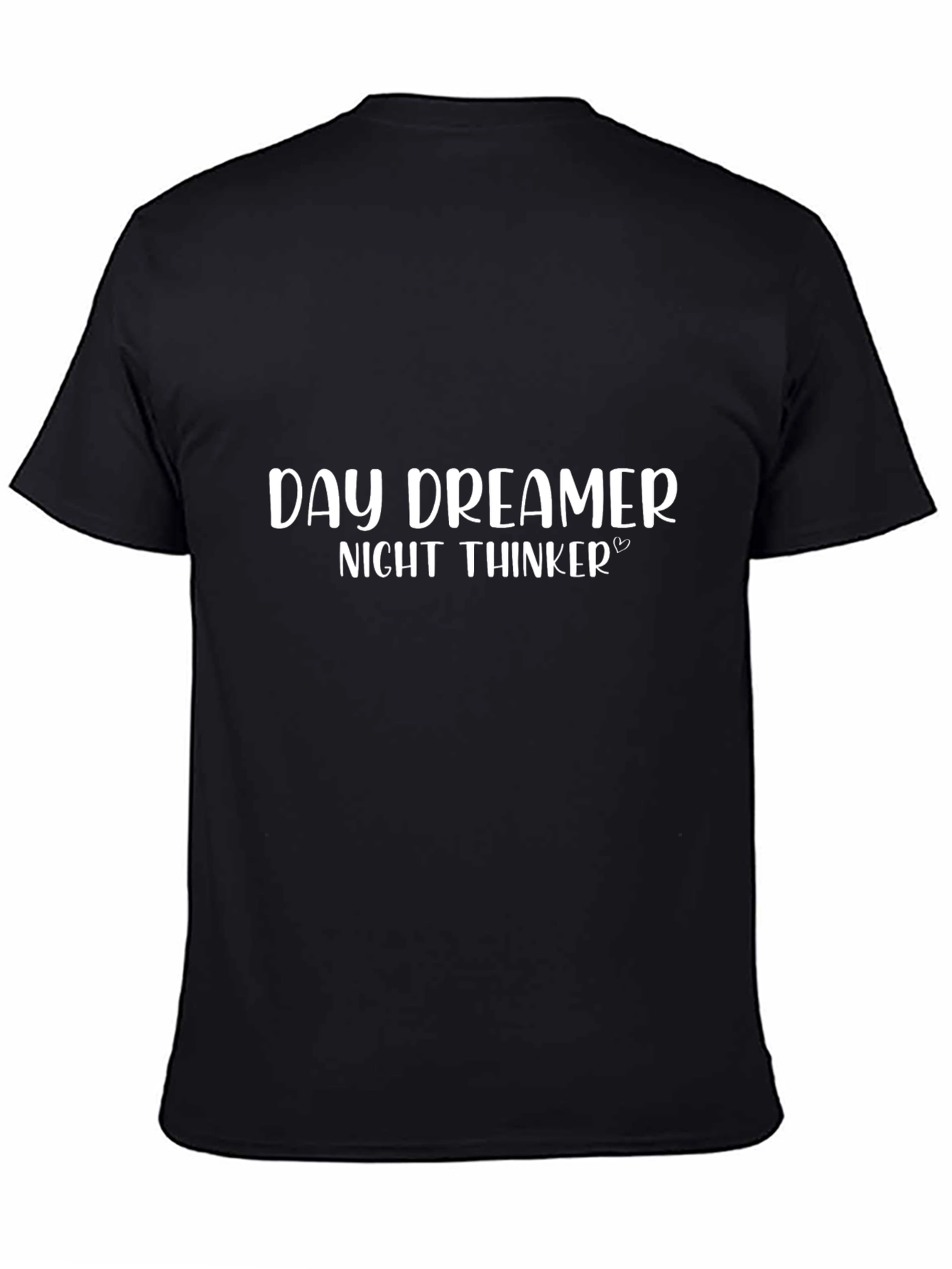 Camiseta Negra: Day Dreamer Night Thinker