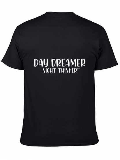 Camiseta Negra: Day Dreamer Night Thinker