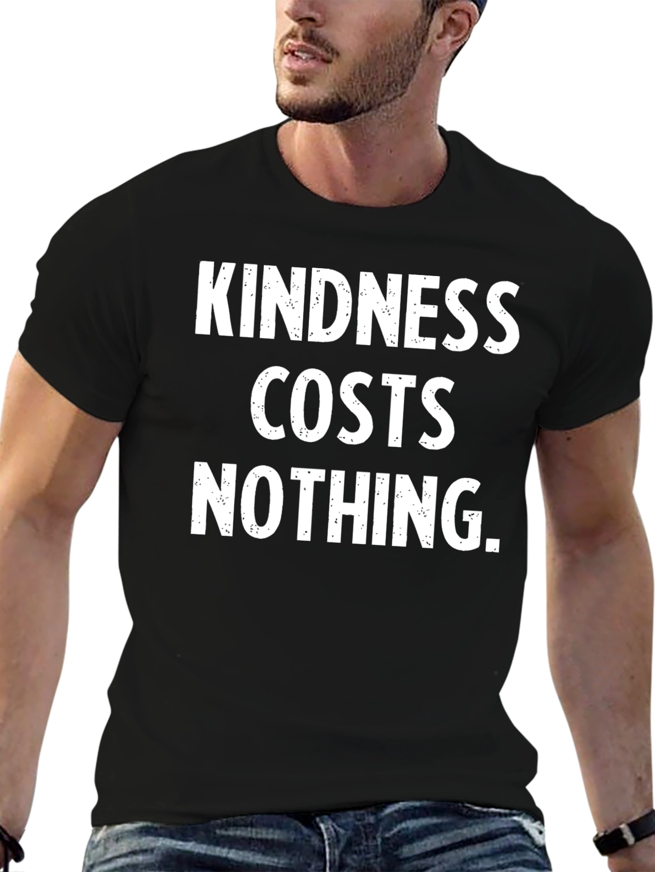 Camiseta Negra: La Bondad No Cuesta Nada
