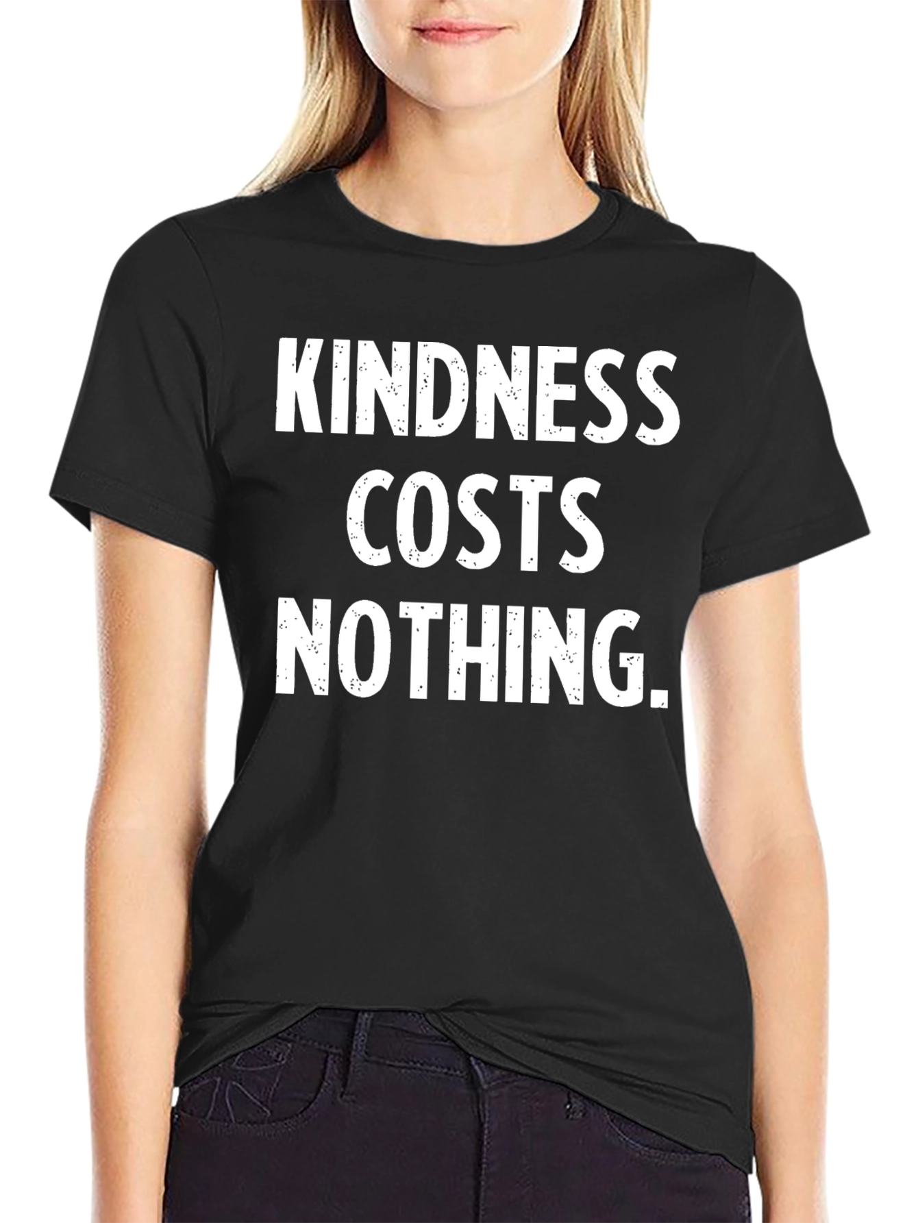 Camiseta Negra: La Bondad No Cuesta Nada