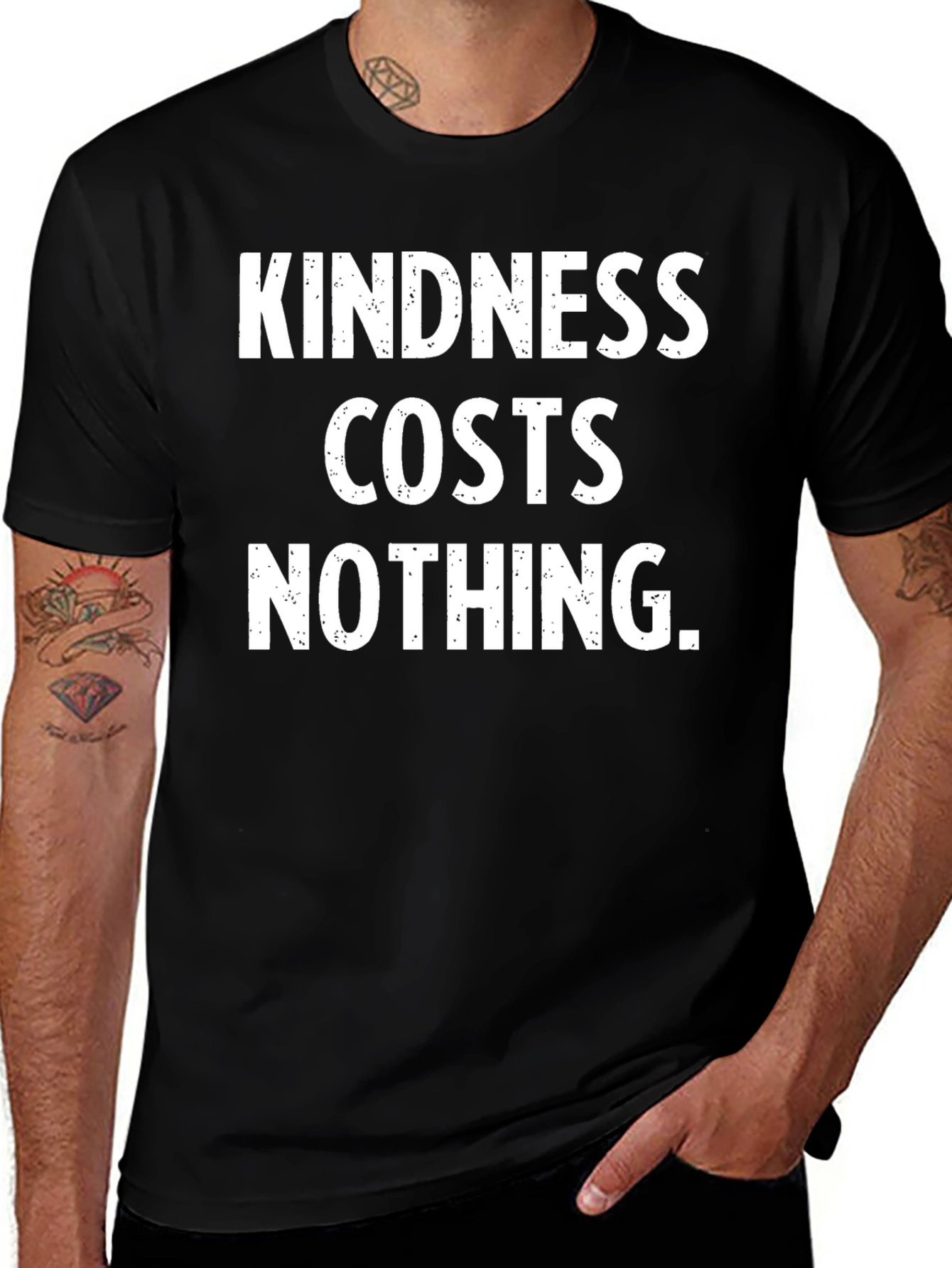 Camiseta Negra: La Bondad No Cuesta Nada