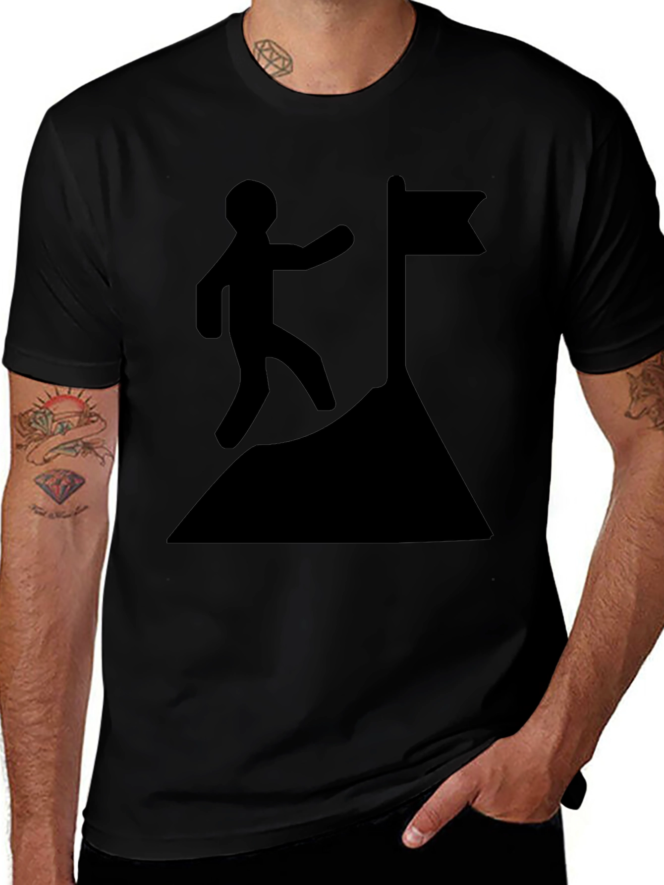 Camiseta Negra: Alcanza tu Meta con Estilo