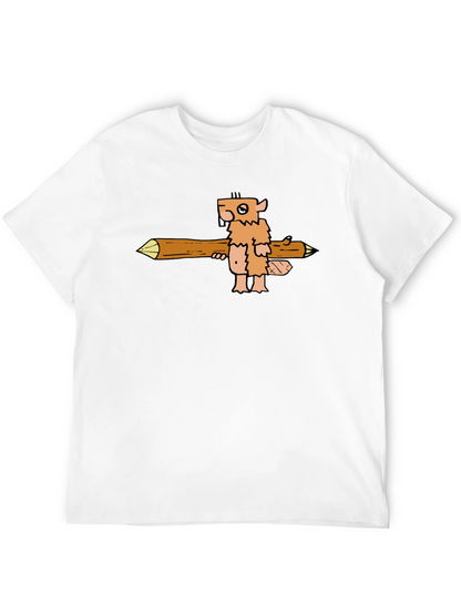 Camiseta Negra con Diseño de Castor Leñador