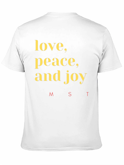 Camiseta Negra: Amor Paz y Alegría