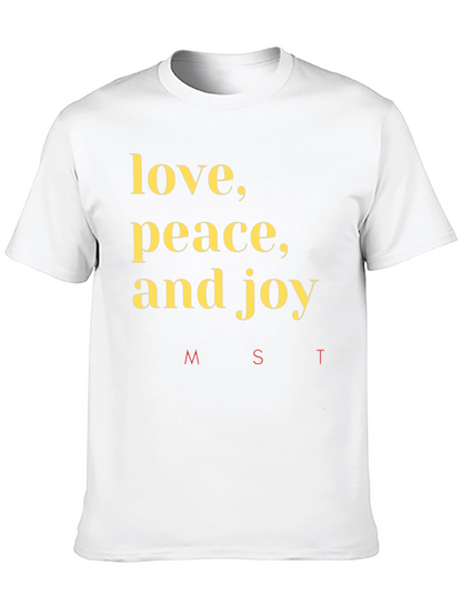 Camiseta Negra: Amor Paz y Alegría