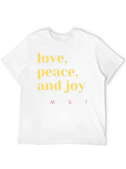 Camiseta Negra: Amor Paz y Alegría