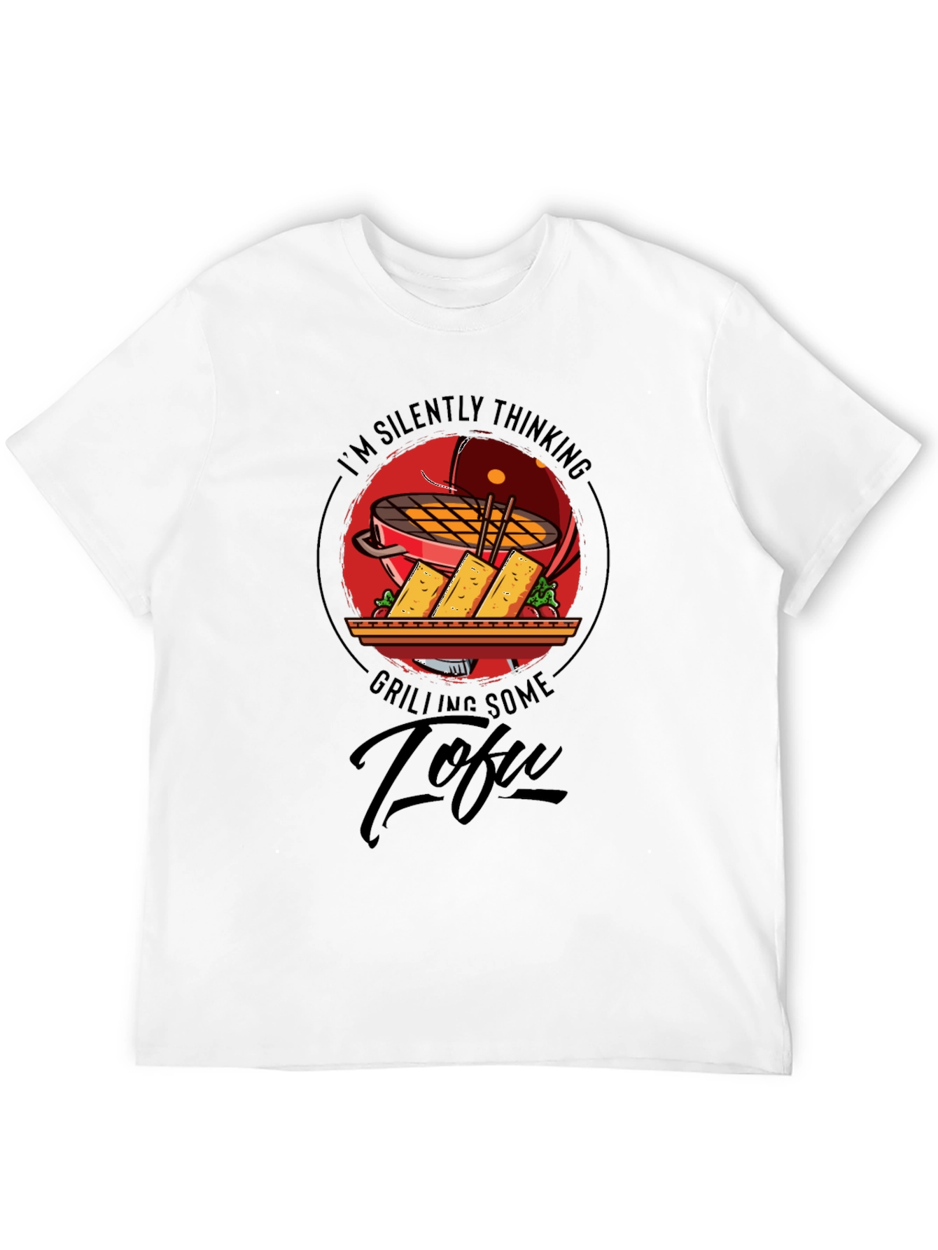 Camiseta Negra: Pensando en Tofu a la Parrilla