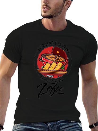 Camiseta Negra: Pensando en Tofu a la Parrilla