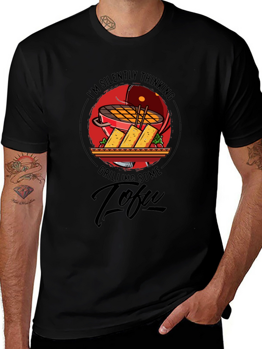 Camiseta Negra: Pensando en Tofu a la Parrilla