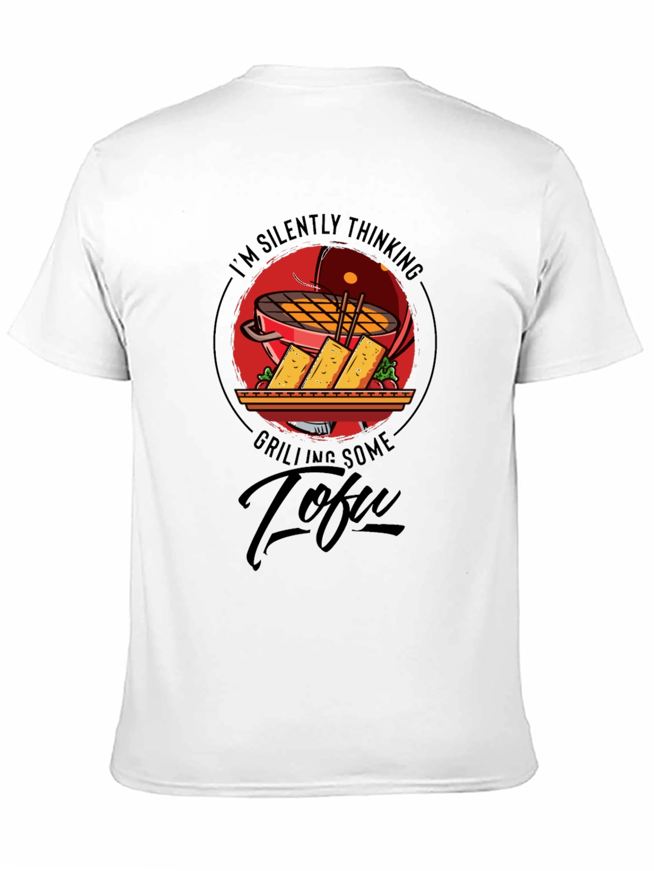 Camiseta Negra: Pensando en Tofu a la Parrilla