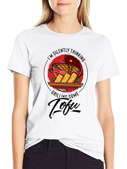 Camiseta Negra: Pensando en Tofu a la Parrilla