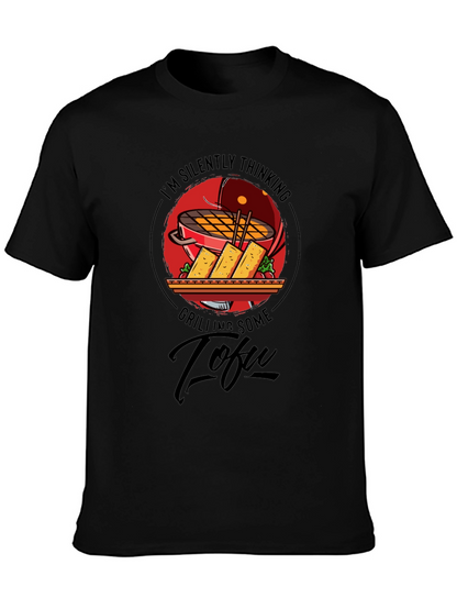 Camiseta Negra: Pensando en Tofu a la Parrilla