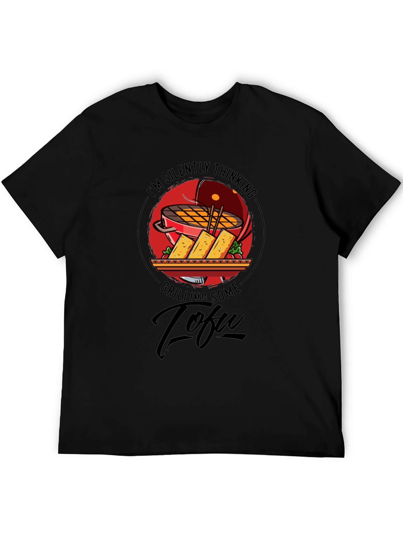 Camiseta Negra: Pensando en Tofu a la Parrilla