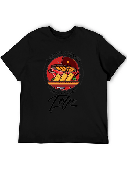Camiseta Negra: Pensando en Tofu a la Parrilla
