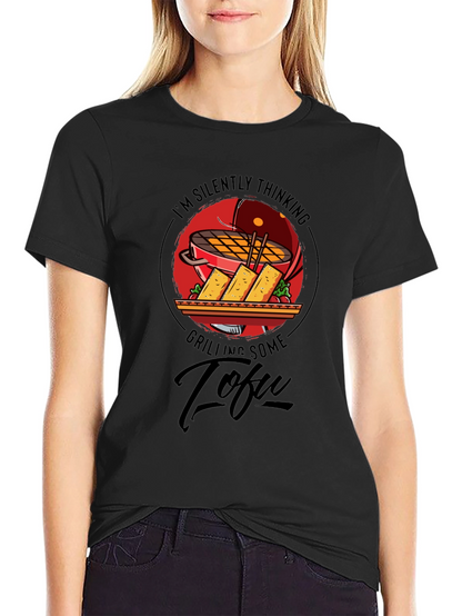 Camiseta Negra: Pensando en Tofu a la Parrilla