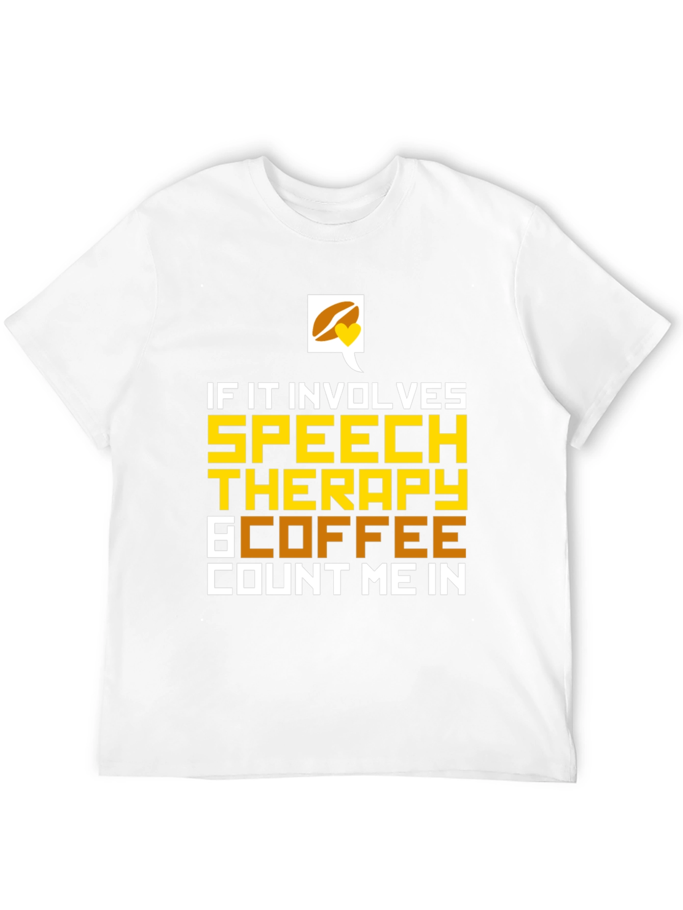 Camiseta Negra: Terapia del Habla y Café