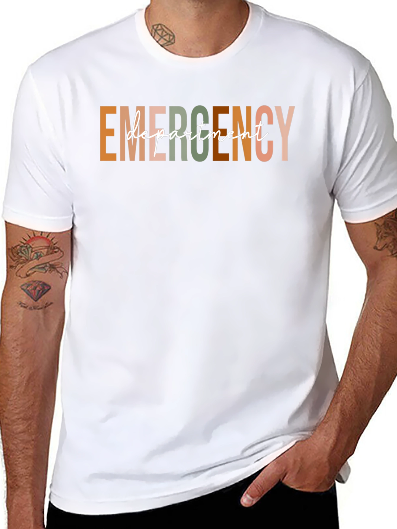 Camiseta Unisex Emergency Department - Estilo Casual