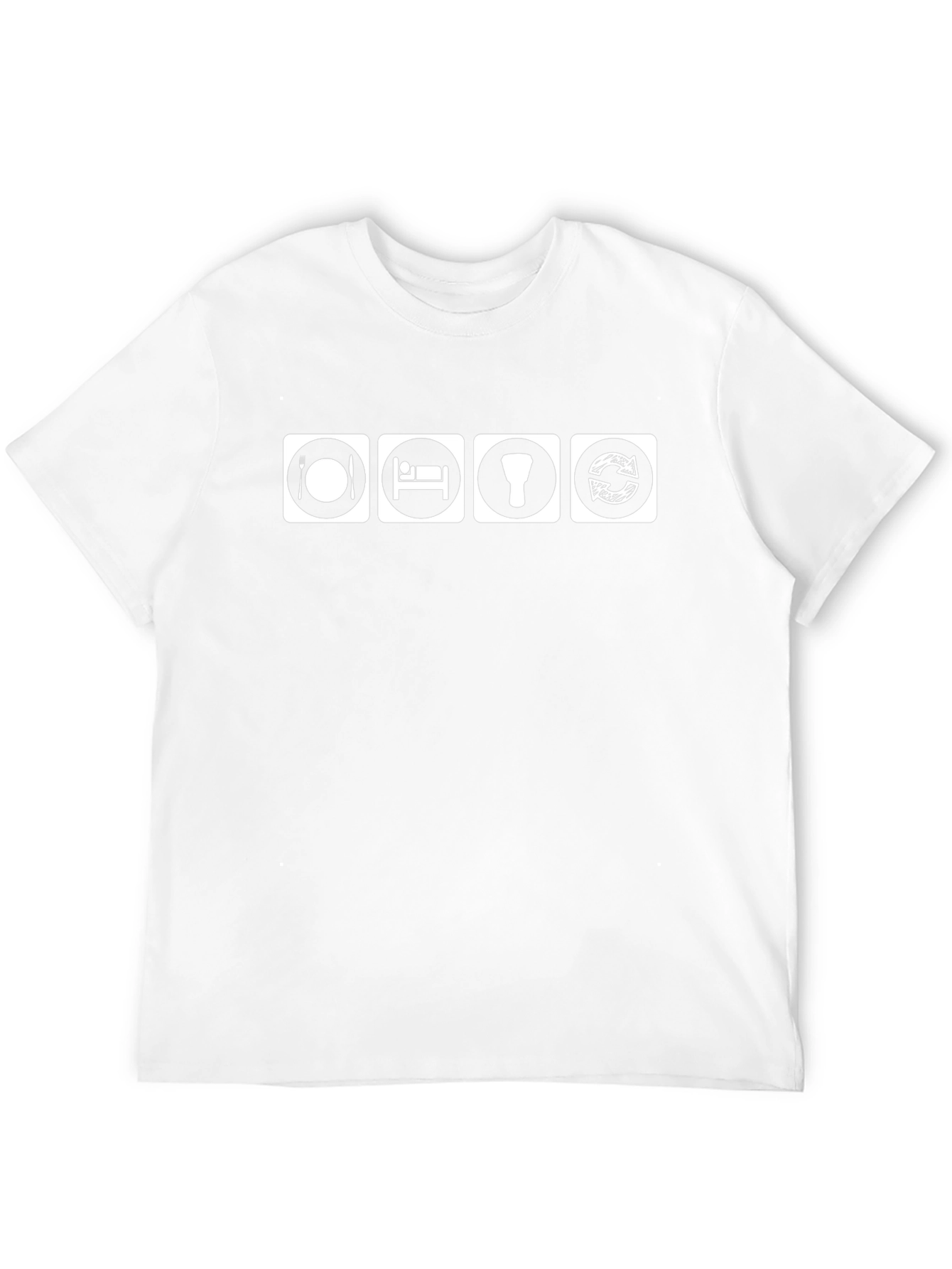 Camiseta Negra: Come Duerme Bate Repite