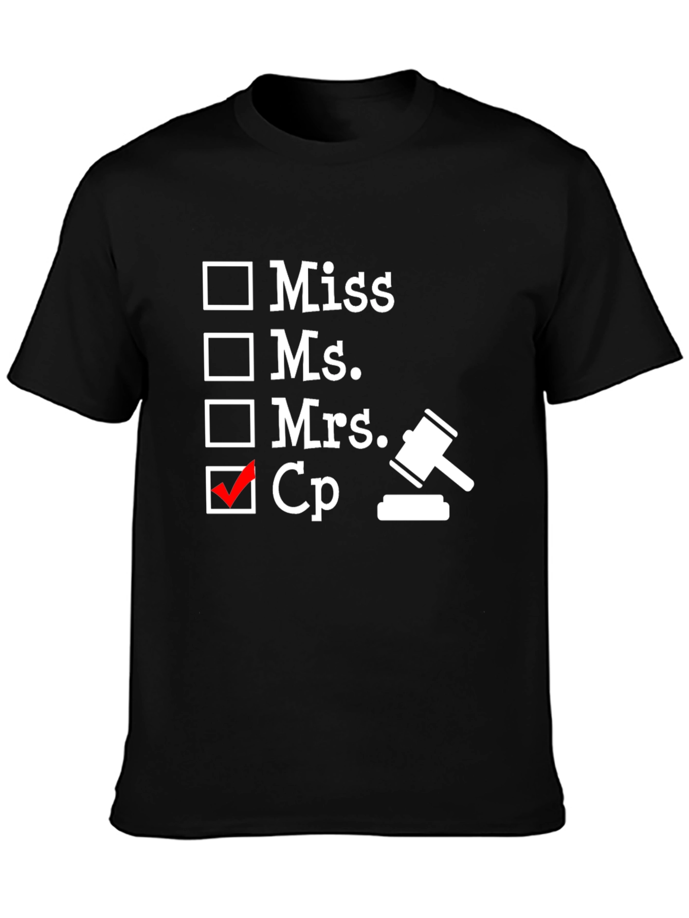 Camiseta Negra Humor Abogado CP