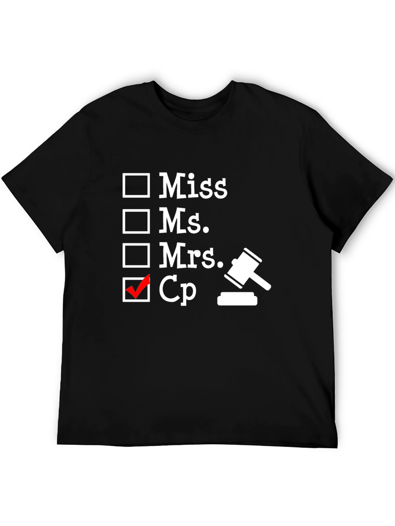Camiseta Negra Humor Abogado CP