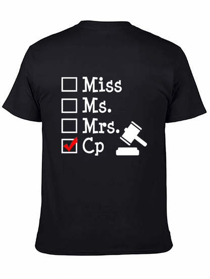 Camiseta Negra Humor Abogado CP