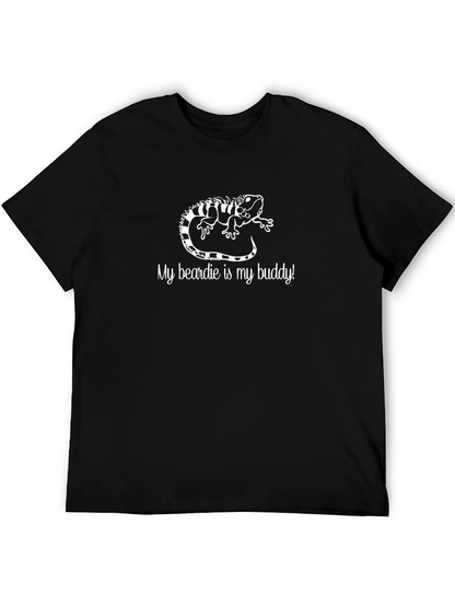 Camiseta Negra Mi Beardie es Mi Amigo
