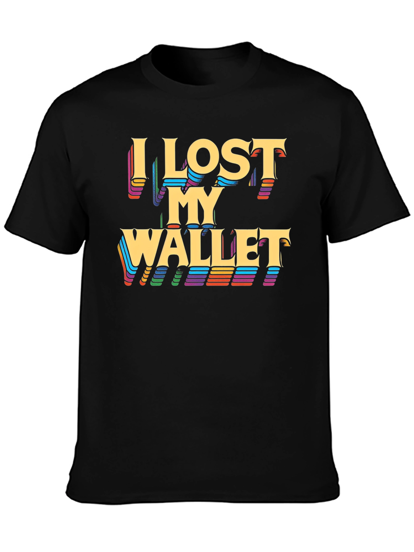 Camiseta Negra - Perdí Mi Billetera