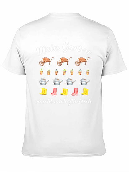 Camiseta Negra Jardín Feliz