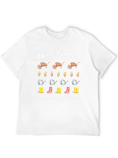 Camiseta Negra Jardín Feliz