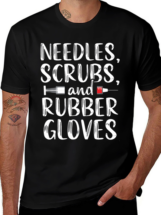 Camiseta Needles Scrubs Rubber Gloves