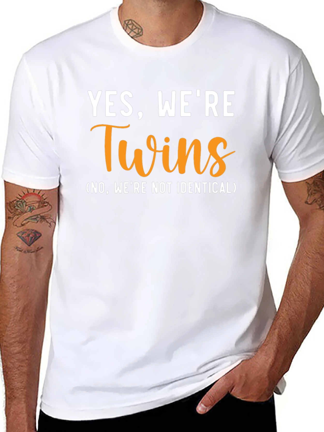 Camiseta Divertida para Gemelos No Idénticos