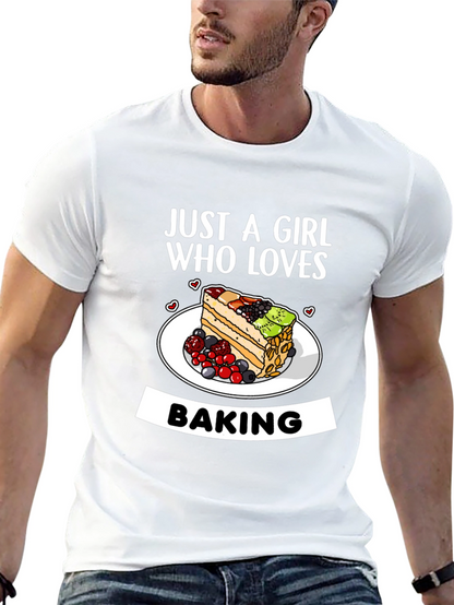 Camiseta Just a Girl Who Loves Baking