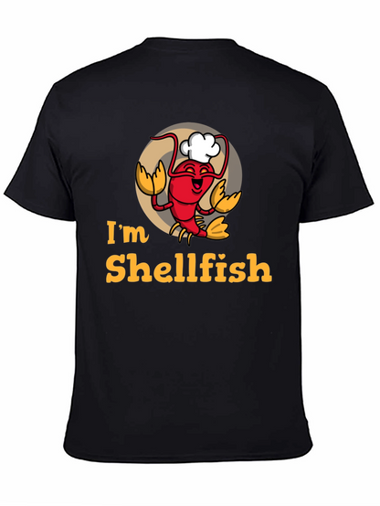 Camiseta Negra Soy Egoísta con Diseño de Langosta Chef