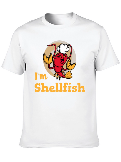 Camiseta Negra Soy Egoísta con Diseño de Langosta Chef