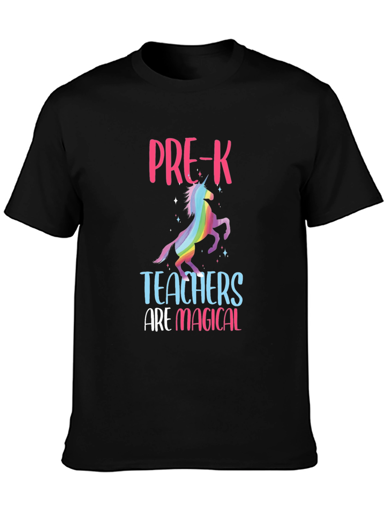 Camiseta Negra Profesores de Pre-K Mágicos