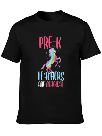 Camiseta Negra Profesores de Pre-K Mágicos