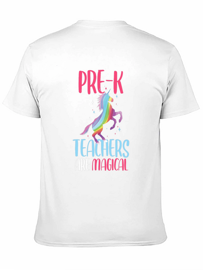 Camiseta Negra Profesores de Pre-K Mágicos