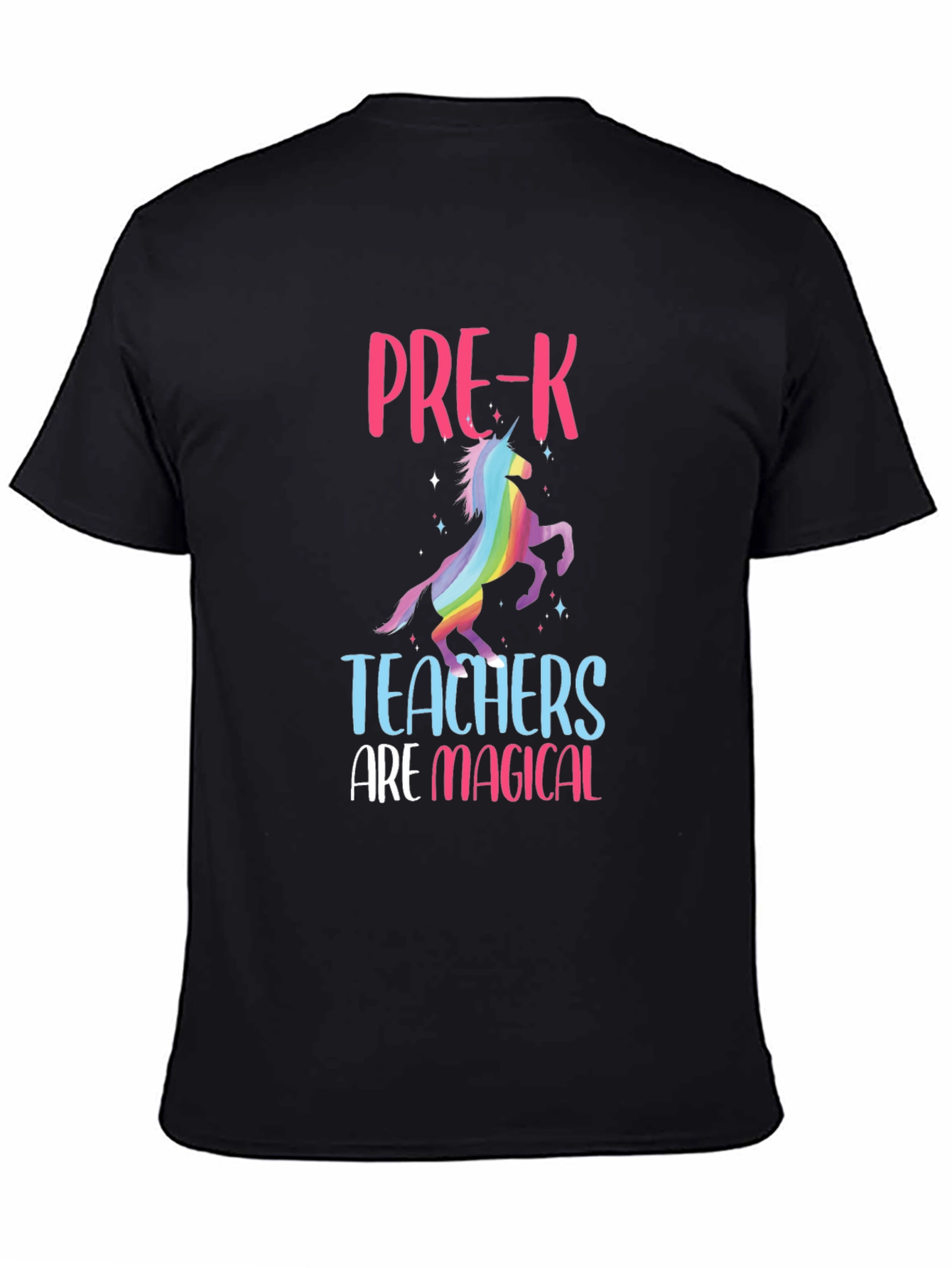 Camiseta Negra Profesores de Pre-K Mágicos