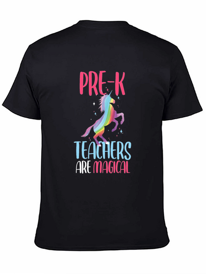 Camiseta Negra Profesores de Pre-K Mágicos