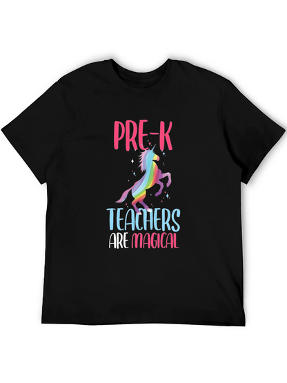 Camiseta Negra Profesores de Pre-K Mágicos