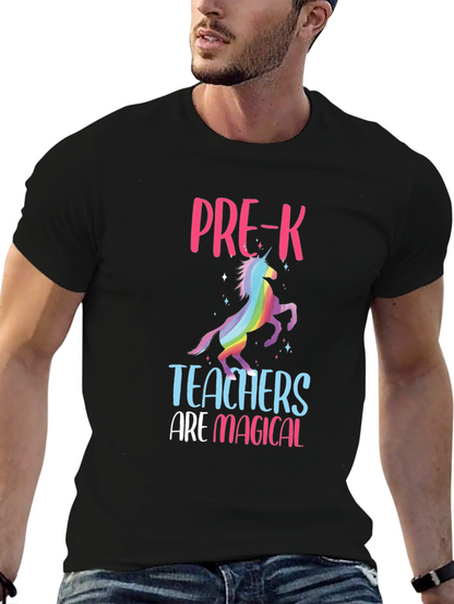 Camiseta Negra Profesores de Pre-K Mágicos