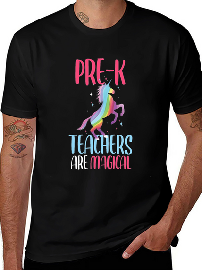 Camiseta Negra Profesores de Pre-K Mágicos
