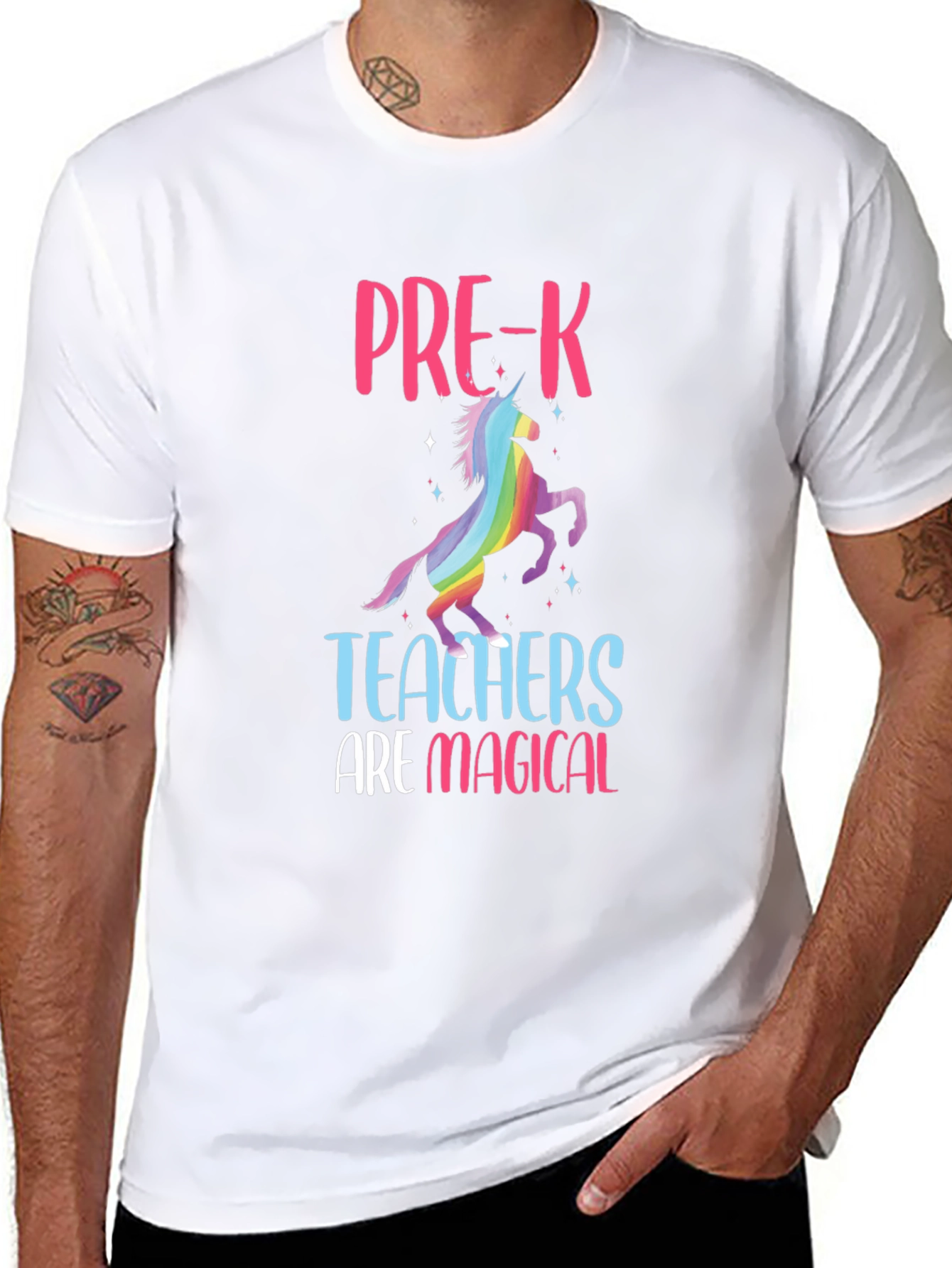 Camiseta Negra Profesores de Pre-K Mágicos