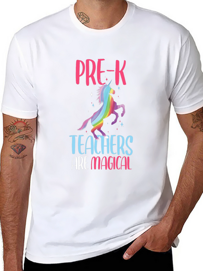 Camiseta Negra Profesores de Pre-K Mágicos