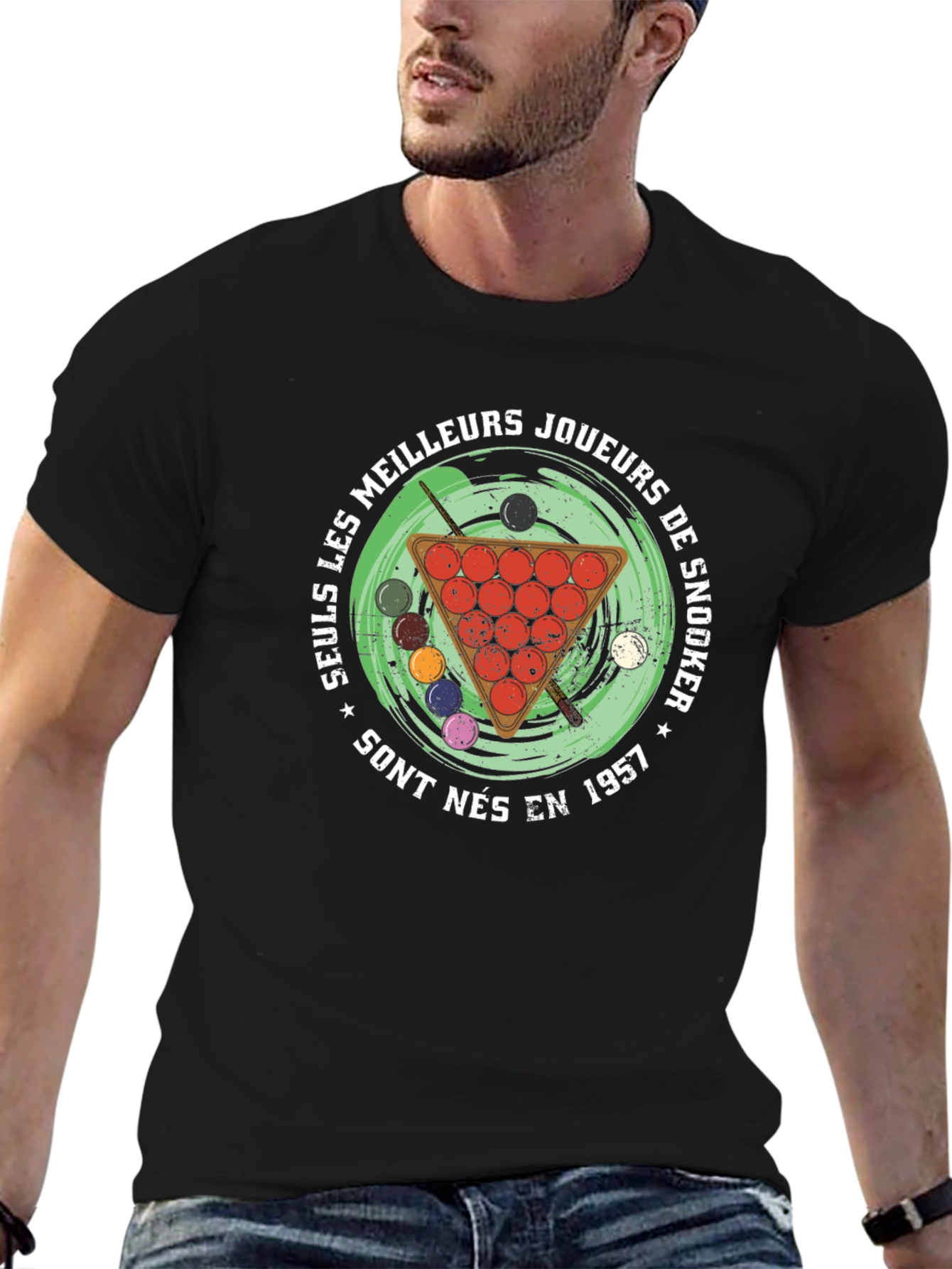 Camiseta Negra Snooker 1957
