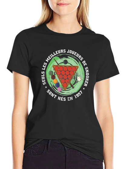 Camiseta Negra Snooker 1957