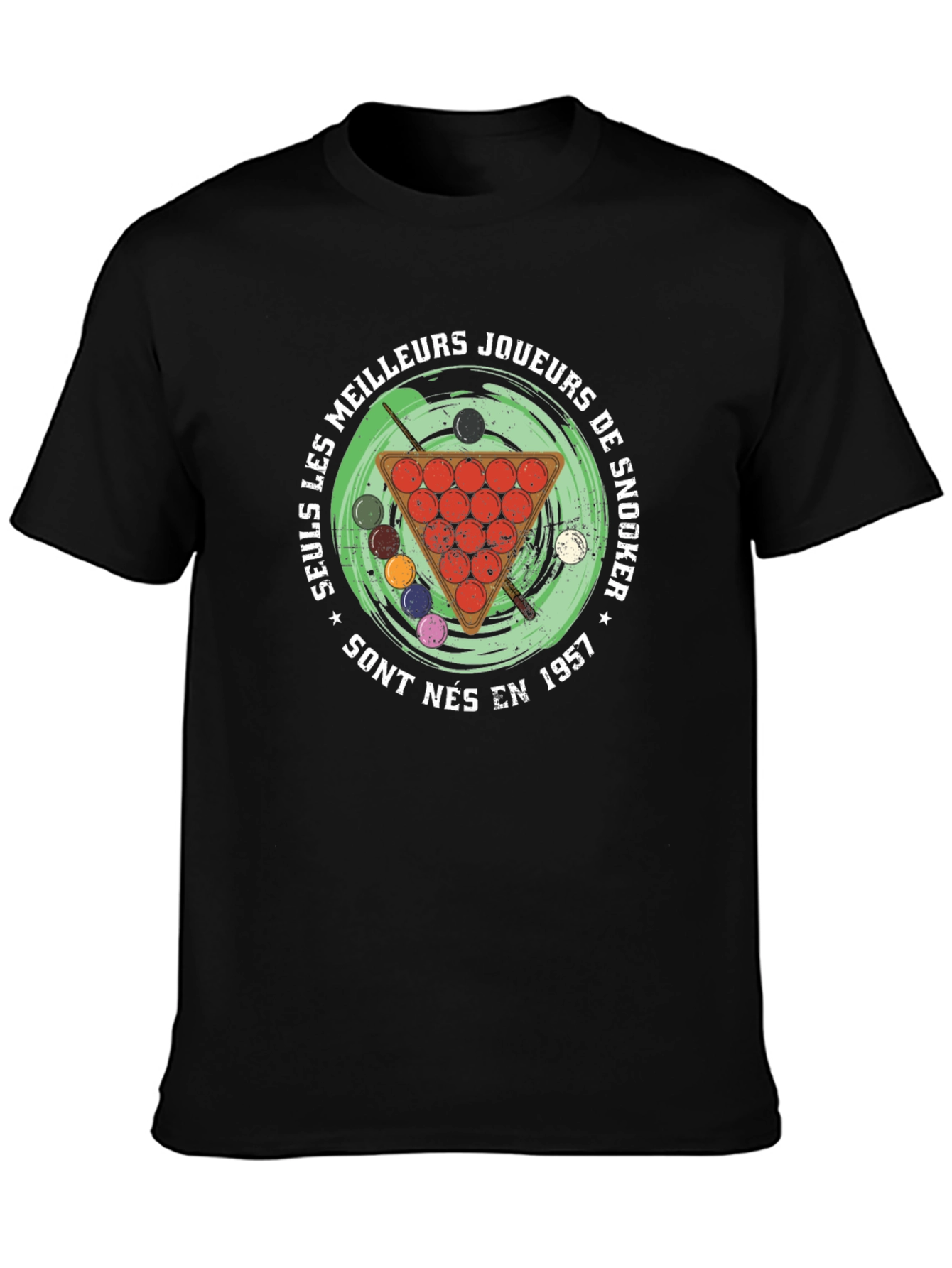 Camiseta Negra Snooker 1957