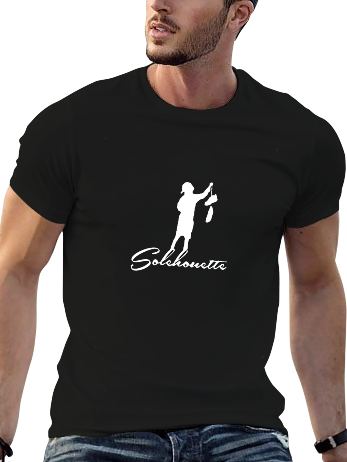 Camiseta Negra Solchouette Hombre