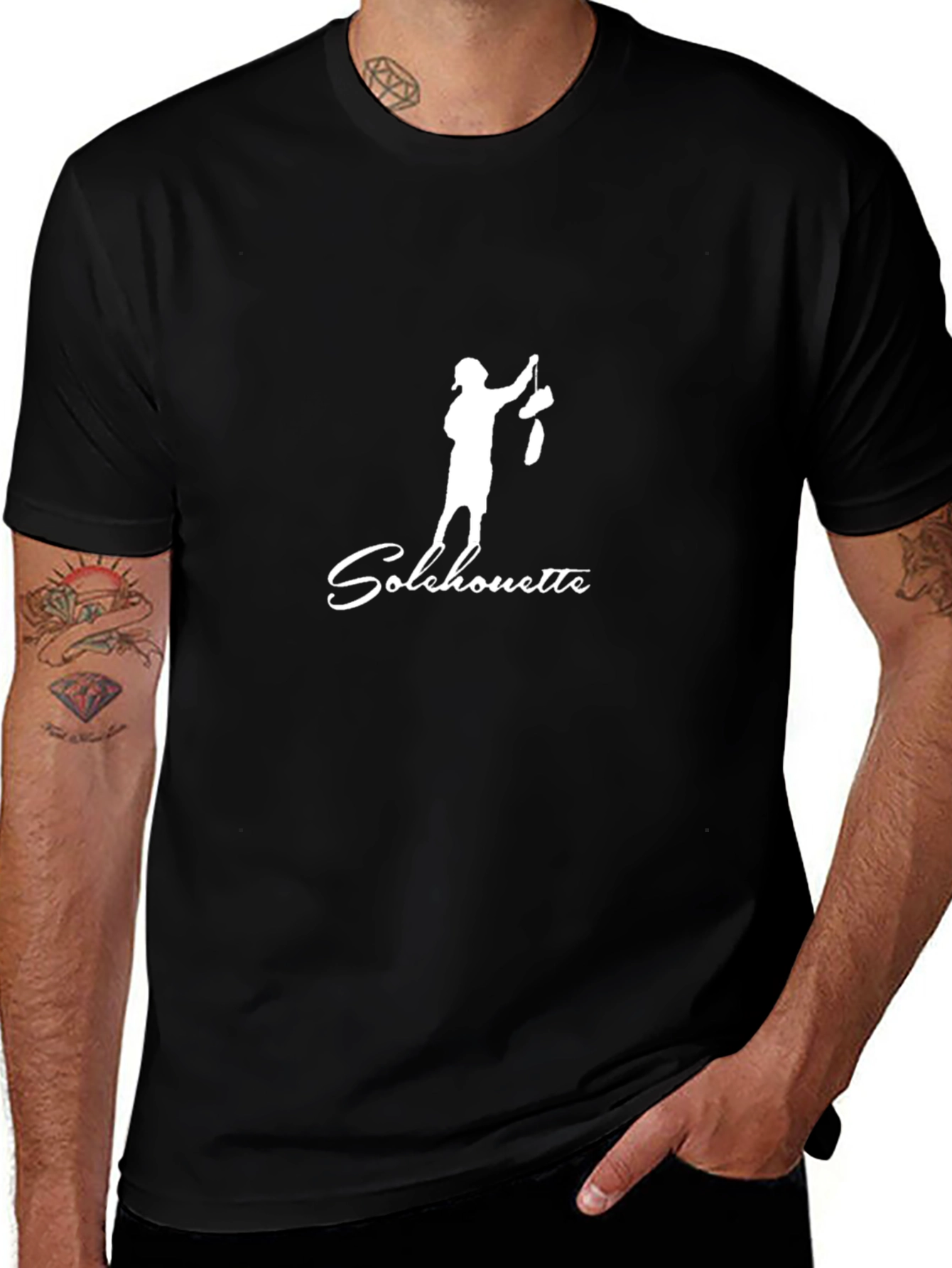 Camiseta Negra Solchouette Hombre