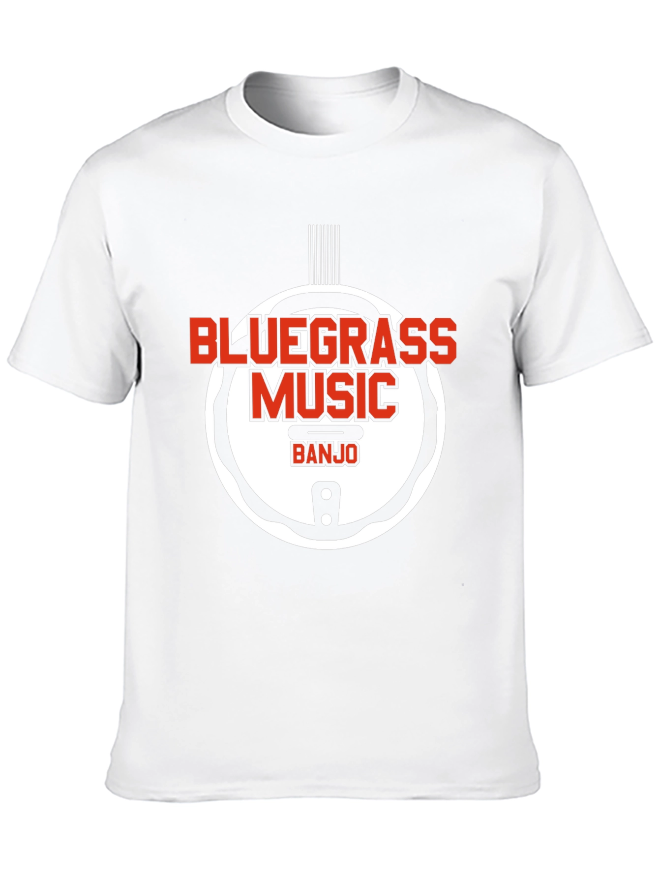 Camiseta Negra Bluegrass Music Banjo Estilo Único
